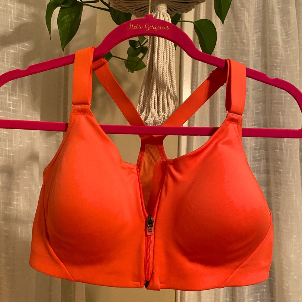 Orange sports bra